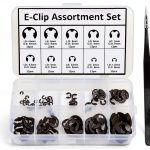 E-Clip 120pcs Hardened Steel External Retaining Ring Set AEDIKO-0