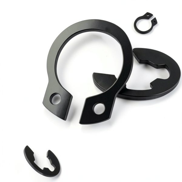 850Pcs E-Clips Assortment Set(2.0mm-12mm) and C Clips Assortment (M5-M16),Snap Rings Assortment Kit,24 Sizes Black Carbon Steel Circlip Retaining Clip,External Retaining Rings O-117-3