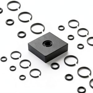 (6+6 Sets) 1/2” and 3/8" Impact Retaining Ring Clip Friction Ring with O-Ring for Mmiwauukiiii Electric/Pneumatic Type Impact Wrench, Retainer Ring Anvil Install Tool Included-0